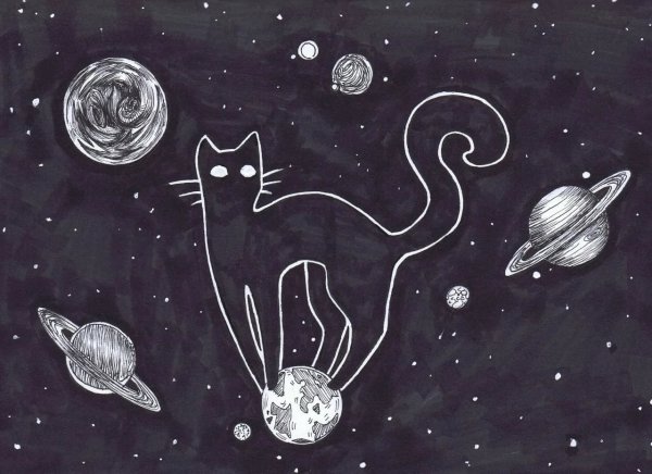 Космос картинки для срисовки