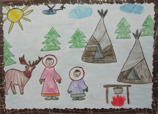 Рисунок Ханты манси ХМАО