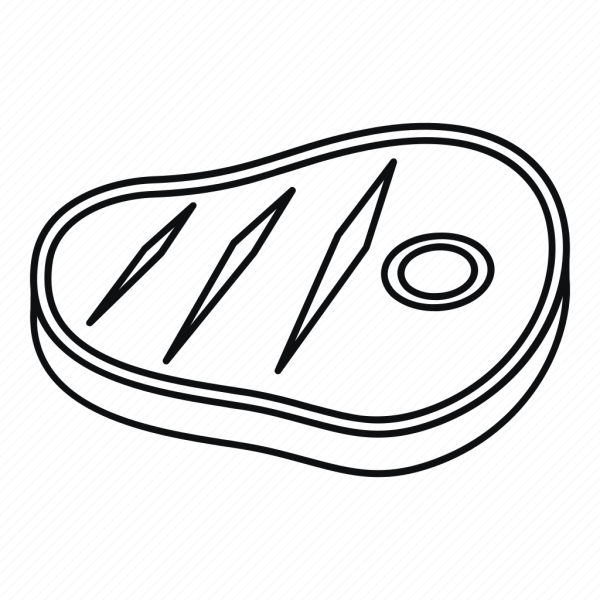 Мясо раскраска