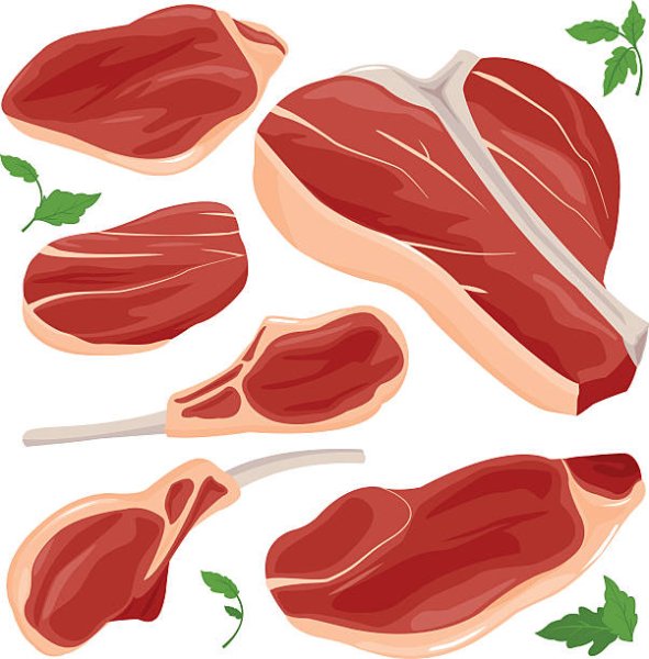 Мясо баранина вектор