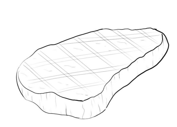 Стейк раскраска