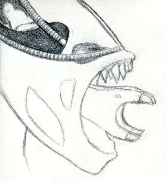 Поэтапное рисование чужого