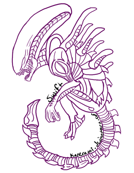 Ксеноморф нарисовать