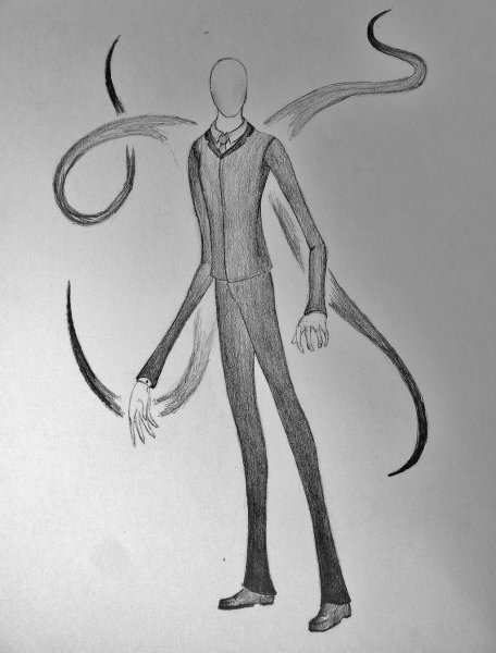 Слендермен карандашом