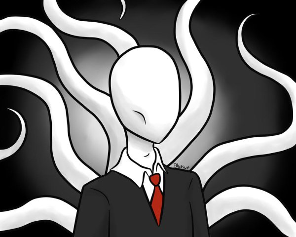 Слендермен раскраска