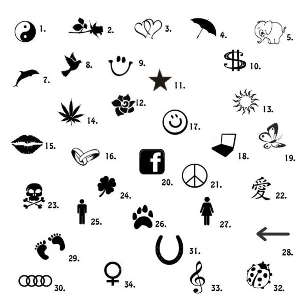 Мелкие партаки эскизы