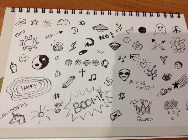 Мелкие рисунки для срисовки