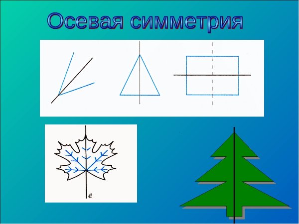 Ось симметрии рисунок