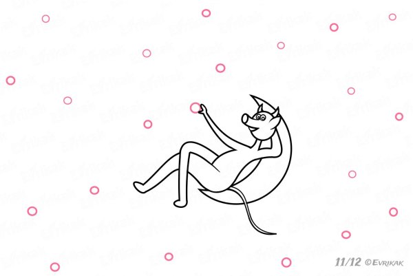 Ночь перед Рождеством карандашом