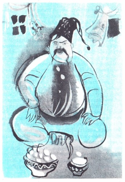 Ночь перед Рождеством иллюстрации Траугот