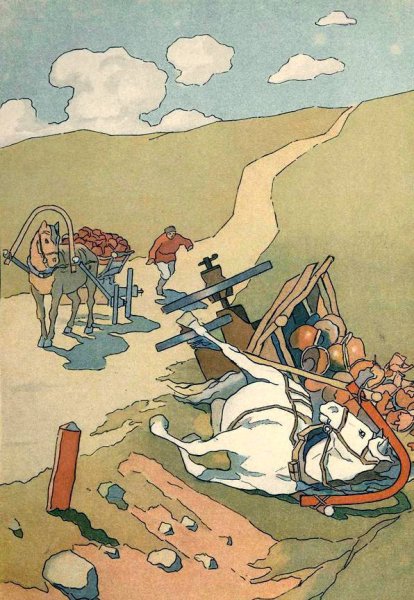 Телега рисунок карандашом