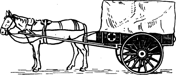 Телега с мешками