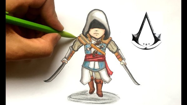 Раскраска ассасин Крид Шей Патрик Кормак