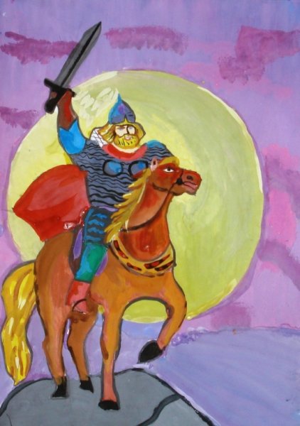 Портрет богатыря 4 класс Илья Муромец