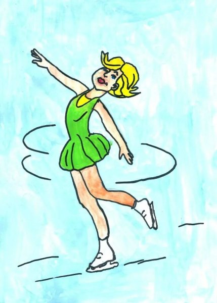 Спортивные рисунки для срисовки