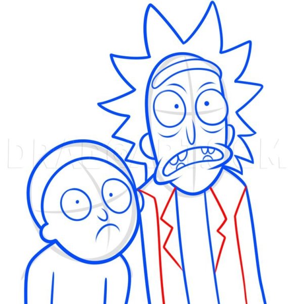 Рик и Морти чб