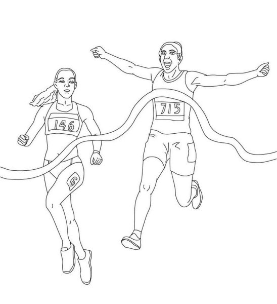 Рисунок на спортивную тематику