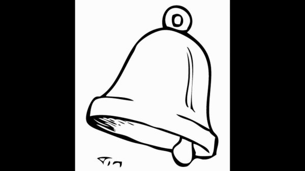 Колокол раскраска для детей