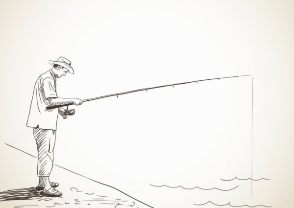 Рыбалка Наброски