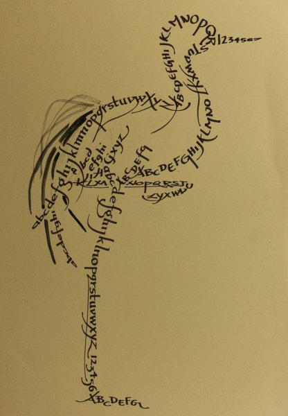 Шрифтовая композиция каллиграфия