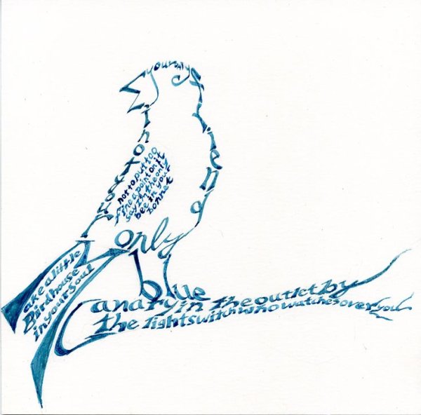 Каллиграмма животных