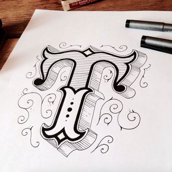 Буквы для скетчей