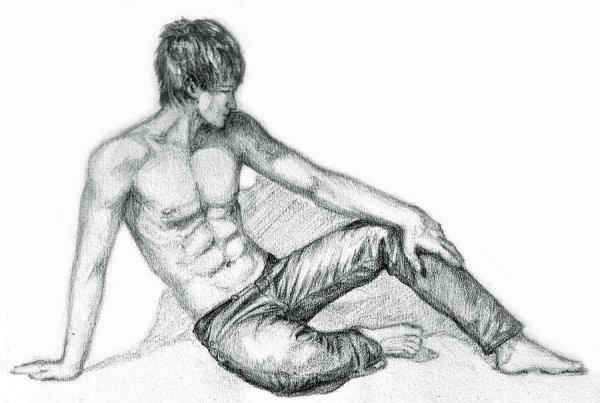 Мужской торс для рисования