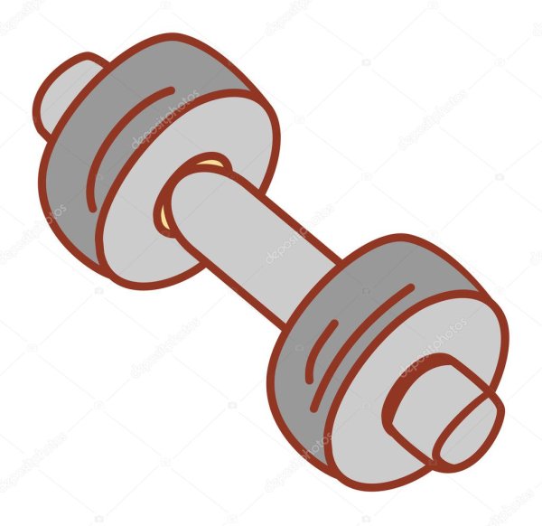 Гантели рисовать