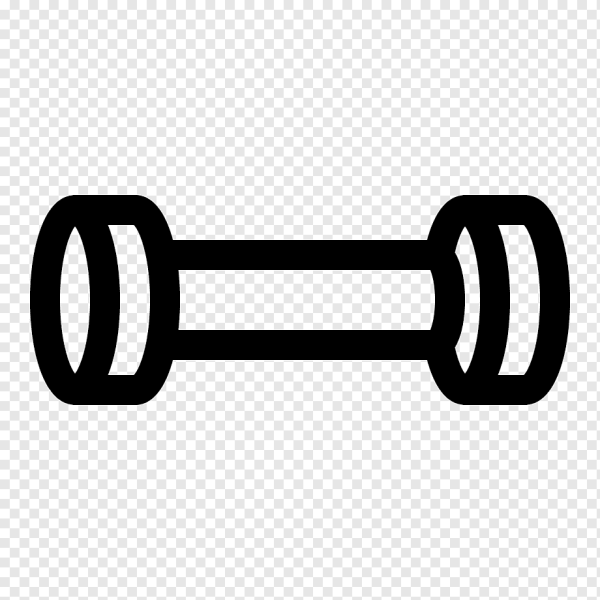 Гантеля нарисованная