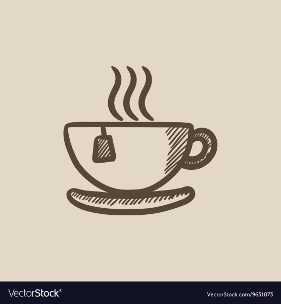 Кружка чая для срисовки