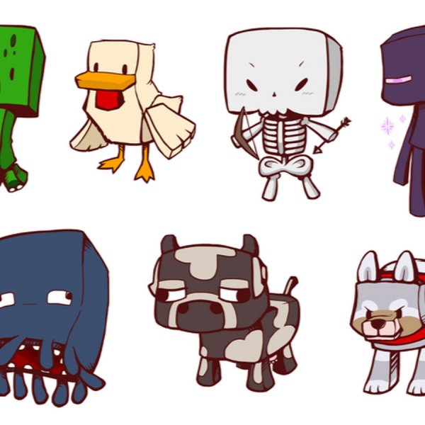 Рисование по клеточкам КРИПЕРА