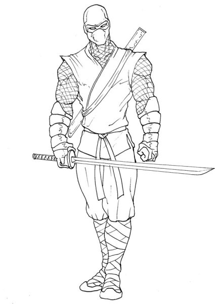 Нарисовать ниндзя