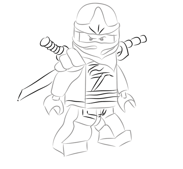 Ниндзяго карандашом