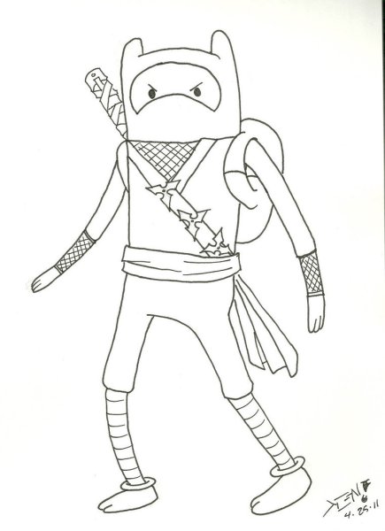 Лёгкие рисунки ниндзя