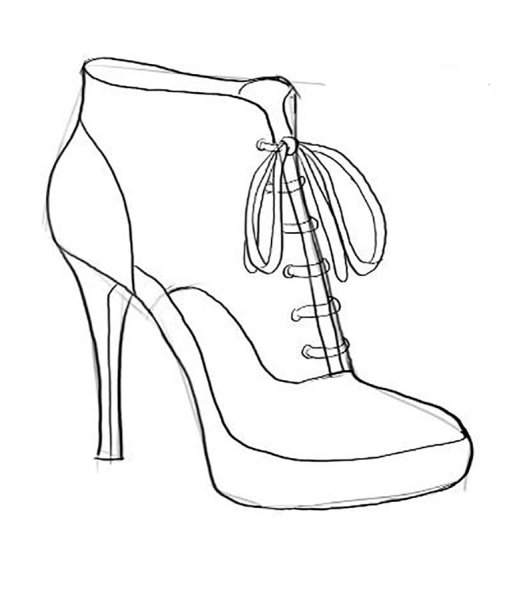 Туфли для срисовки
