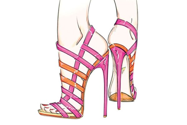 Нарисованная обувь