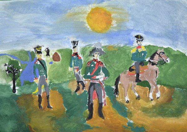 Иллюстрации к Бородино Лермонтова 5 класс