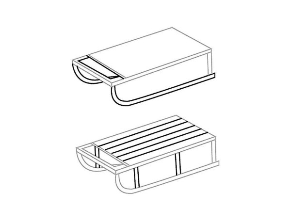 Санки рисунок карандашом
