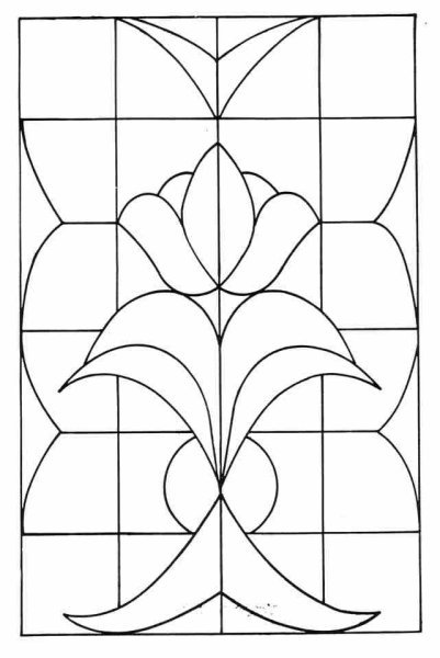 Витраж для детей рисование