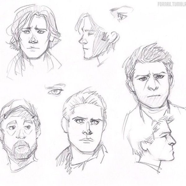 Дин Винчестер скетч