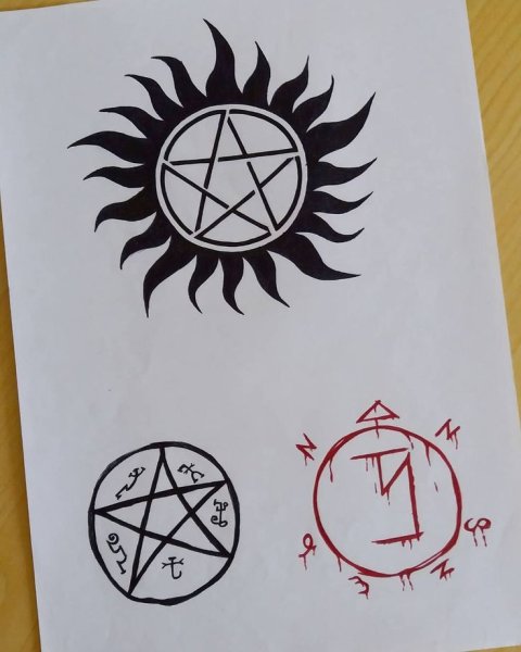 Эскиз фандома сверхъестественное