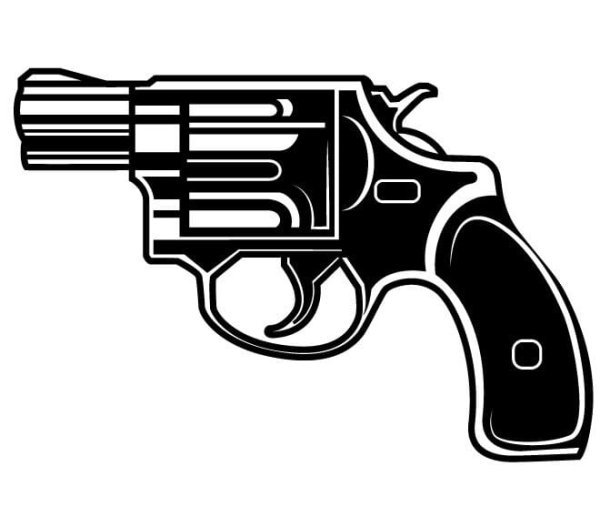 Револьвер силуэт