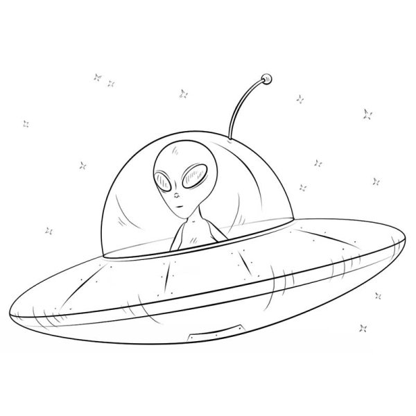 Рисунок космоса карандашом для срисовки