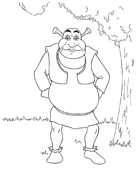 Шрек карандашом