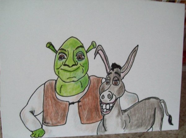 Рисунок на тему Шрек