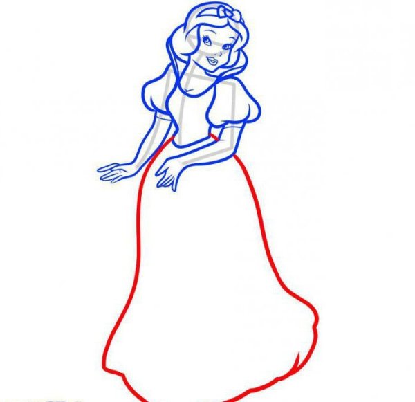 Белоснежка контур