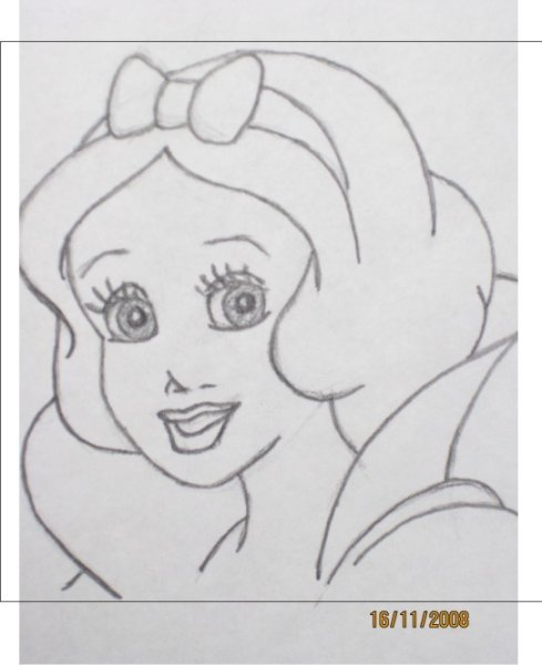 Раскраска Белоснежка