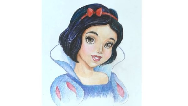 Белоснежка для рисования