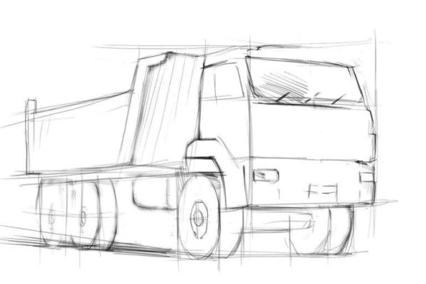 КАМАЗ 65115 В карандаше