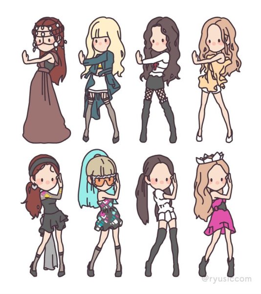 BLACKPINK Art Чиби